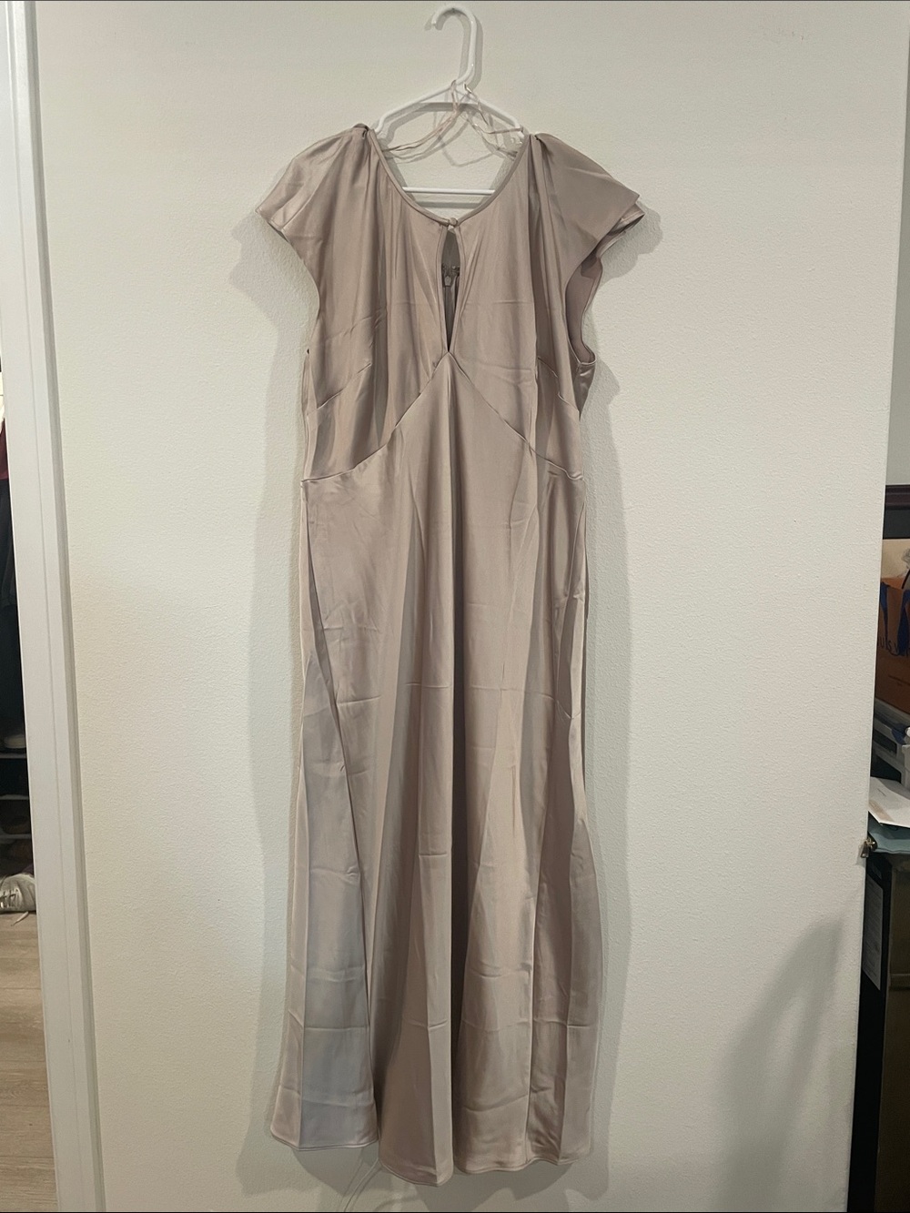 Old Navy Taupe Midi Dress